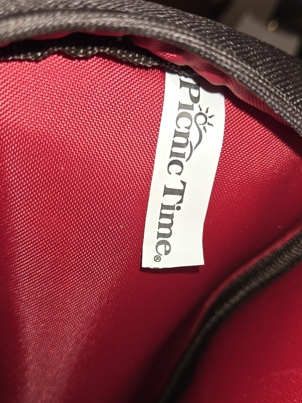 Picnic Time Insulated Wine Bottle Cooler Bag - Sturdy Canvas & Stylish Stripe - Picture 8 of 8
